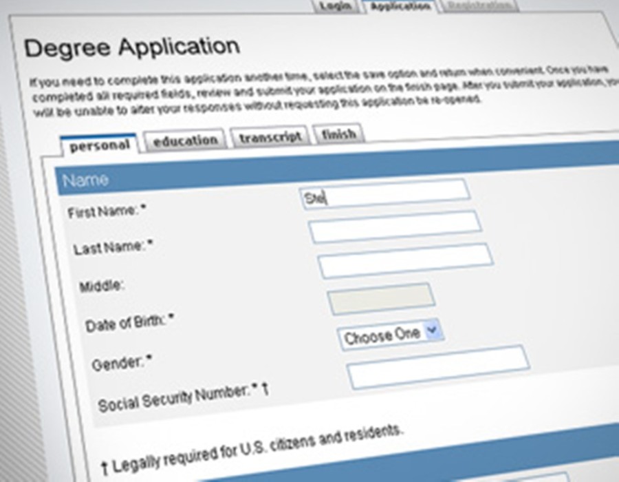 Online college application