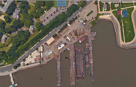 The proposed site of the Hoboken dry dock.
cr. hobokennj.gov